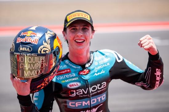 Máximo Quiles, Moto3 şampiyonluğunu beş yarış kala ilan etti